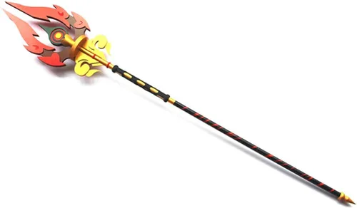 Vista 5 de RAVPump Accesorios de cosplay Genshin Impact Cosplay Armas - 709in Genshin Hu Tao ZhongLi Armas de cosplay de arma de Homa desmontables de lanza