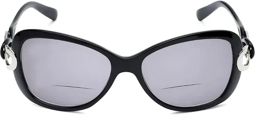 Vista 9 de The Delia - Lentes de sol de lectura bifocales, estilo cuadrado retro para mujer Púrpura