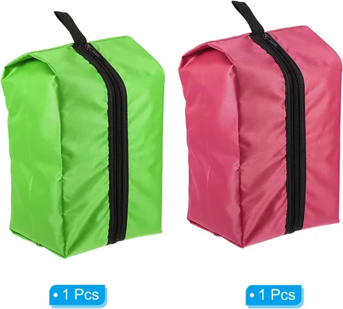 Vista 3 de PATIKIL Bolsas de zapatos para viajes, bolsa portátil para zapatos con cremallera, impermeable, organizador de zapatos para hombres y mujeres