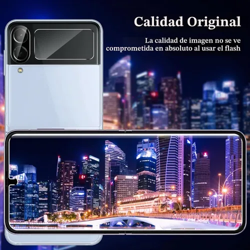 Vista 5 de Paquete de 6 protectores de pantalla para Samsung Galaxy Z Flip 4, protector de pantalla interno flexible EPU y protector de lente de cámara