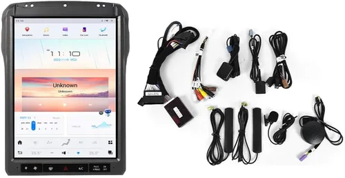 Vista 6 de Abdroid 13 Radio de coche para Ford F250 F350 2013 2014 Tesla estilo 14.4 pulgadas pantalla táctil Android Auto navegación GPS 128 GB reproductor