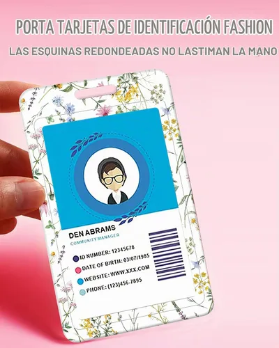 Vista 6 de BLOCIT Soporte para tarjetas de identificación con cordón, portatarjetas de identificación a la moda con cordones retráctiles, clip de metal