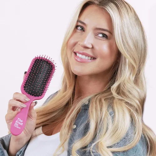 Vista 6 de The Knot Dr. hair brush by Conair - Cepillo desenredante - Elimina nudos y enredos en cabello húmedo o seco - Cepillos para el cabello para mujer