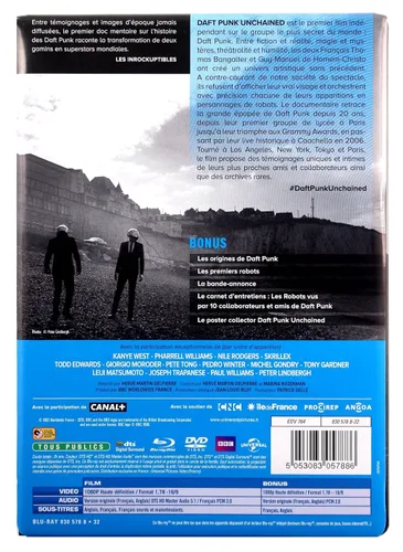 Vista 4 de Daft Punk Unchained (2015) (Steelbook Edition) (Blu-Ray & DVD Combo) Blu-Ray, Reg.ABC Import - France