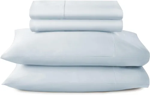 Vista 9 de Juego de sábanas de 100% algodón orgánico tamaño individual - Sábanas certificadas GOTS con bolsillo profundo, 500 hilos, tejido de sarga suave que