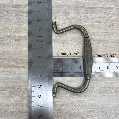 Vista 3 de 5 tiradores de fianza antiguos para cajón, perillas decorativas de agujero de 3 pulgadas, manijas de aleación de zinc, accesorios para aparador
