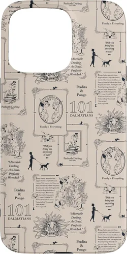 Vista 28 de Funda con estampado de libro vintage para iPhone 16 Disney 101 Dálmatas