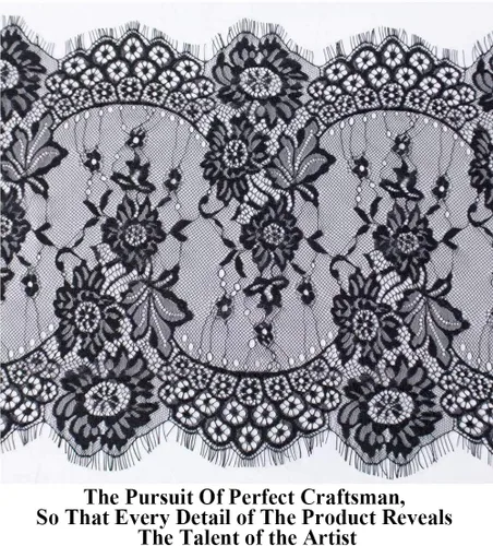 Vista 4 de Partisout Black Lace Tablecloth Rectangular 12x120 Inch Rectangle Scalloped for Lace Tablecloths Wedding Table Cover Romantic Party Tablecloth