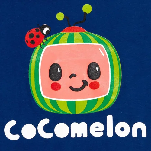 Vista 5 de CoComelon JJ Graphic - Conjunto de camiseta con pantalones cortos de rizo francés
