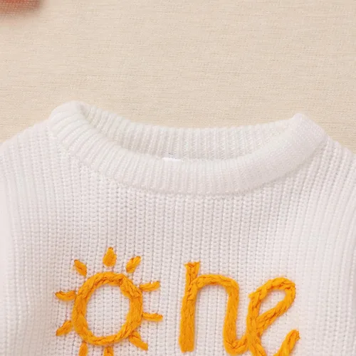 Vista 119 de Suéter de primer cumpleaños para bebés y niñas de un año de edad, sesión de fotos, otoño e invierno