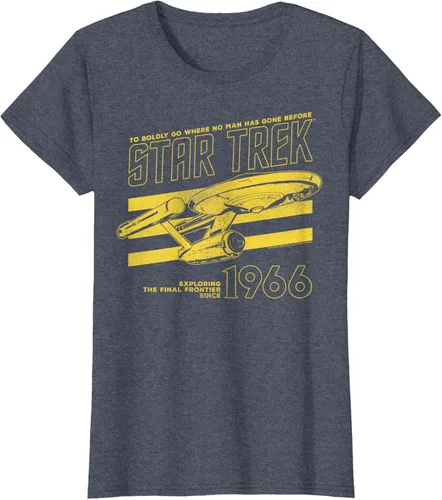 Vista 39 de Star Trek: The Original Series Enterprise '66 Collegiate Camiseta Negro