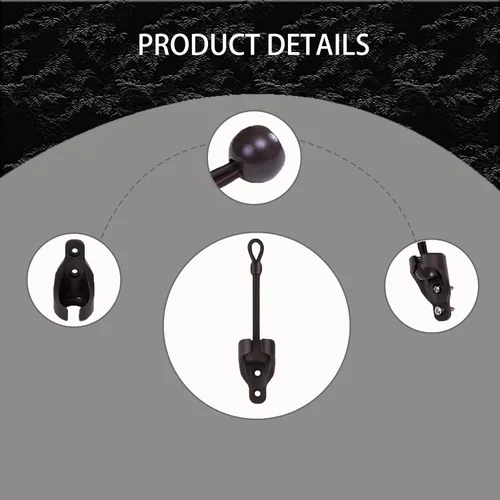 Vista 3 de Coolaroo - Kit universal de amarre elástico, piezas de repuesto para persianas enrollables y velas, clips y amarres resistentes a la corrosión, uso