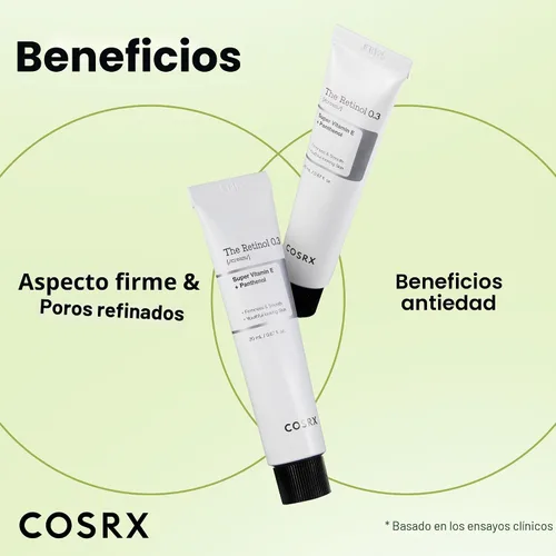 Vista 3 de COSRX Crema de retinol al 0.3%, 0.67 onzas, crema antienvejecimiento para ojos y cuello con tratamiento retinoide para reafirmar la piel, reducir