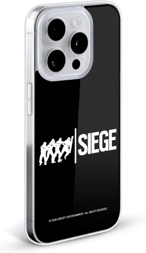 Vista 2 de Head Case Designs Funda de gel con licencia oficial de Tom Clancy's Rainbow Six Siege Attack Logos [protección de grado militar] compatible