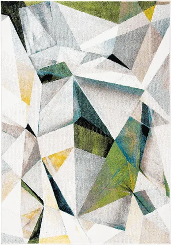 Vista 7 de SAFAVIEH Porcello Collection - Alfombra decorativa de 2 pies 3 pulgadas x 4 pies, gris claro y naranja, diseño abstracto moderno, no desprende