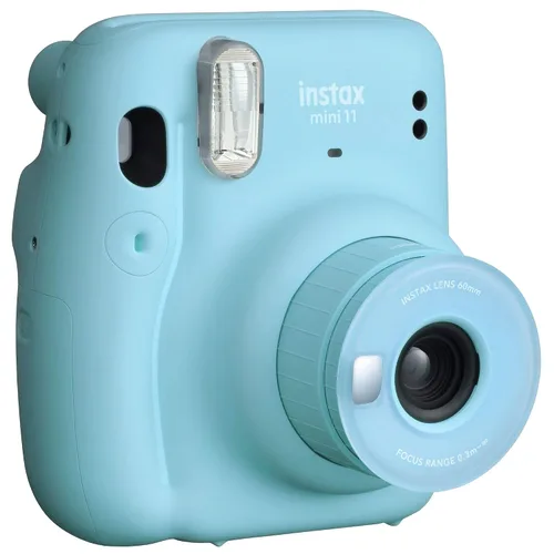 Vista 5 de Instax Mini cámara de película instantánea, exposición automática y lente selfie incorporada, azul cielo