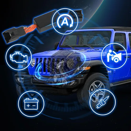 Vista 6 de Eliminador de parada de arranque automático para Jeep Wrangler JL JLU 2018-2024, cable de sistema de motor Plug Play de fácil instalación