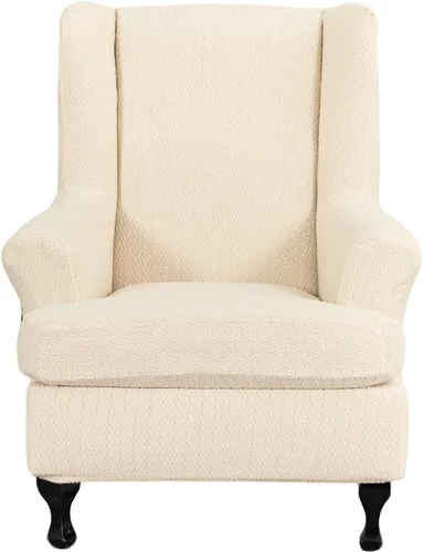Vista 36 de KRFOONN Fundas para Silla con Respaldo de Alas, 2 Piezas, Fundas Elásticas de Elastano para Silla con Respaldo de Alas, Fundas para Sofá, Fundas