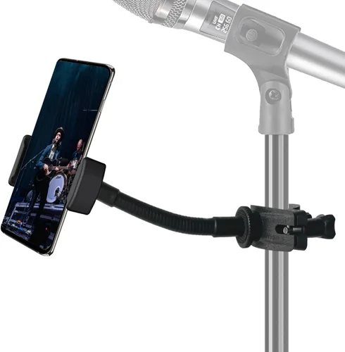 Vista 8 de JCWINY para soporte de micrófono Magsafe con soporte para teléfono, soporte flexible para teléfono con imanes súper para soportes de micrófono