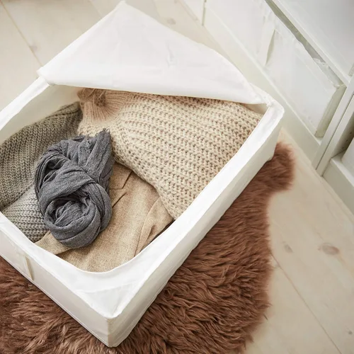 Vista 2 de IKEA Skubb Storage Case White 803.000.47 Tamaño 17 ¼x21 ¾x7 ½