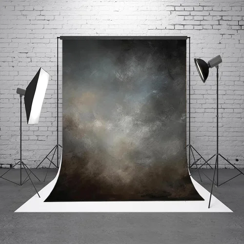 Vista 3 de Telón de fondo abstracto de tela de 5 x 7 pies para fotografía, retrato vintage, fondo de maestro antiguo para estudio