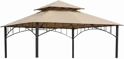 Vista 12 de Garden Winds Cubierta superior de toldo de repuesto para cenador de veranda de verano - Riplock 350 - Beige