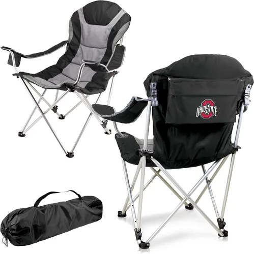 Vista 73 de Picnic TIME NCAA Arkansas Razorbacks Reclining Camp Chair - Beach Chair for Adults - Sports Chair with Carry Bag