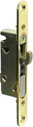 Vista 7 de FPL #3-45-S Cerradura de muesca de repuesto para puerta de vidrio deslizante, Dorado