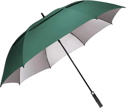 Vista 11 de G4Free 54/62/68 Pulgadas Paraguas de golf extragrande resistente al viento con protección UV, apertura automática, doble cubierta ventilada Azul