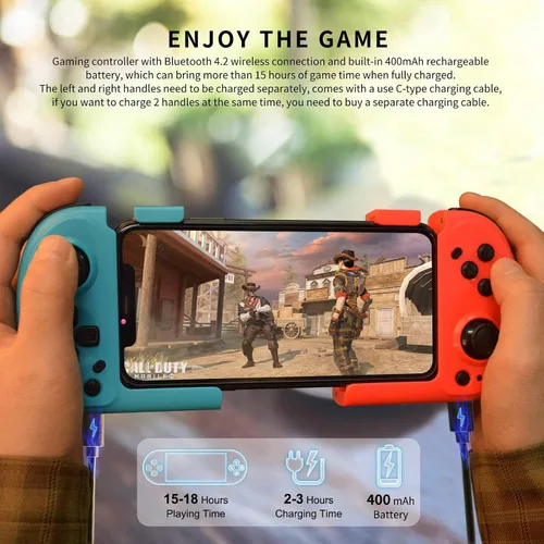 Vista 4 de arVin Phone Game Controller for iPhone iOS Android with Magnetic Storage, Mini Pocket Size Gamepad for iPhone 151413, Samsung Galaxy 232221, TCL