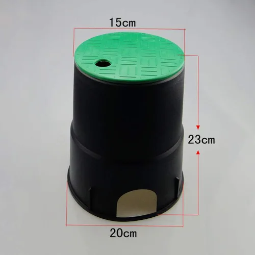 Vista 5 de Zerodis Accesorios, Cubierta de plástico Sistema de rociadores Cubierta de la caja de la válvula Caja negra Cubierta de válvula verde Cubierta