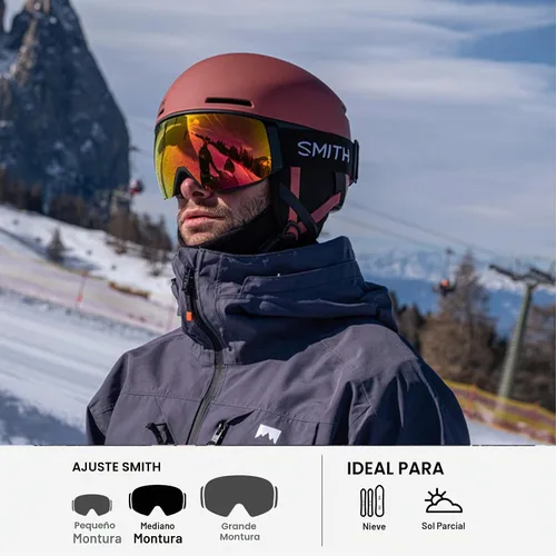 Vista 6 de SMITH Optics I/O MAG - Gafas intercambiables unisex para nieve e invierno Espejo verde negro Chromapop Everyday