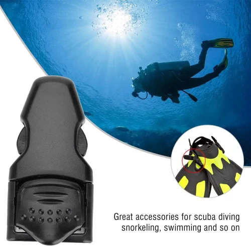 Vista 6 de Aletas de natación ajustables, hebillas de liberación rápida para buceo (A)