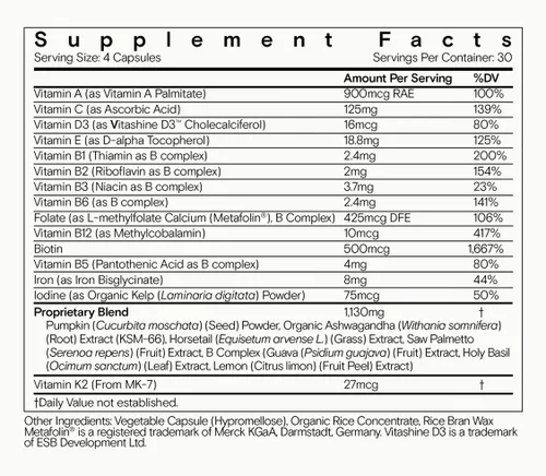 Vista 6 de Moon Juice SuperHair Vitaminas para el crecimiento del cabello para mujeres y hombres con biotina y palma enana americana – Suplemento