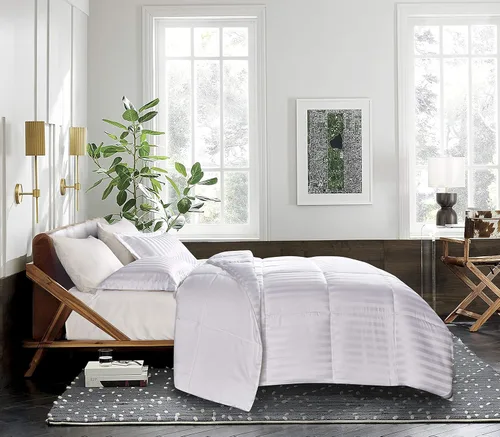 Vista 18 de Blue Ridge Home Fashions Kathy Ireland-Essentials - Juego de edredón reversible de 3 piezas de microfibra con diseño de damasco, color chocolate