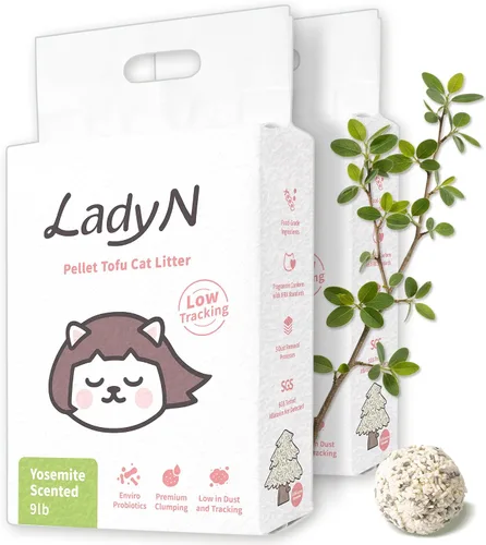 Vista 13 de Lady N Pellet Tofu - Arena para gatos con aroma a té Boba, fuerte aglomeración, ultra absorbente, sin polvo, bajo seguimiento, soluble en agua