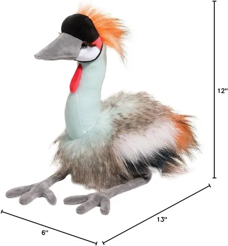 Vista 9 de Douglas Nia African Crowned Crane - Peluche de peluche