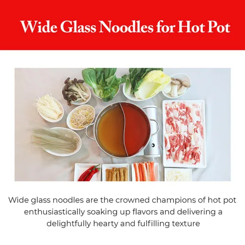 Vista 3 de Wang Fideos anchos de vidrio, fideos de vidrio coreanos de batata dulce para japchae y olla caliente, almidón de camote, sin gluten, vegano, paquete