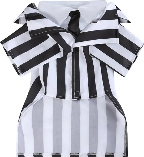 Vista 5 de Rubies Costume Company disfraz de Beetlejuice para mascotas, L, Negro, blanco