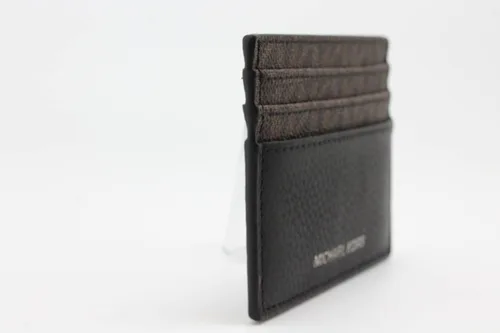 Vista 6 de Michael Kors Cooper - Funda para tarjetas altas para hombre, color marrón y negro
