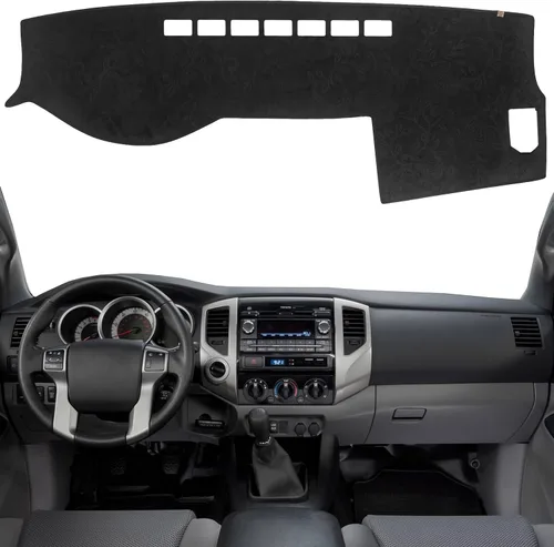 Vista 24 de Cubierta de Tablero Alfombrilla de Salpicadero Compatible con to-yota 4Runner 2009-2003 (para Conducción a la Izquierda), Alfombrilla de Tablero