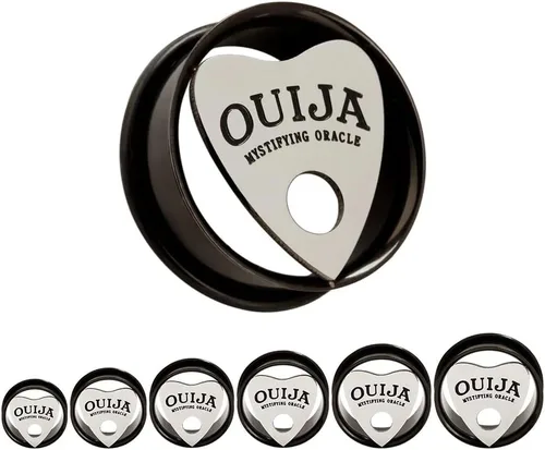 Vista 4 de KUBOOZ OUIJA MYSTIFYING ORACLE - Tapones para los oídos con diseño de túneles de acero inoxidable