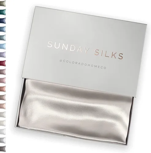 Vista 18 de FUNDA DE ALMOHADA DE SEDA DE MORERA 100% SUNDAYSILKS™, Fundas de almohada de seda para cabello y piel, Superior a la funda de almohada de satén