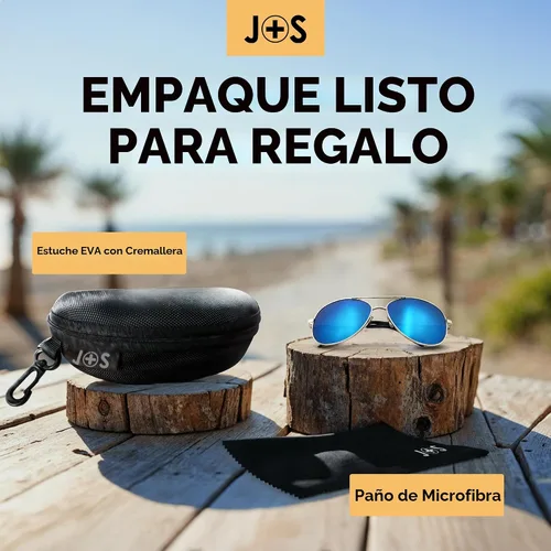 Vista 7 de J+S Military Style Polarized Aviator Sunglasses, for Men/Women Marco negro/ lente negro