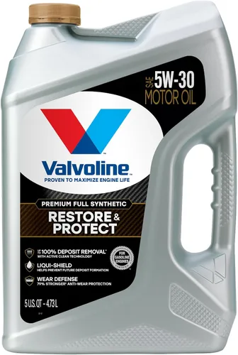 Vista 27 de Valvoline SynPower Full aceite sintético para motor, 1 Cuarto de galón, Ambar