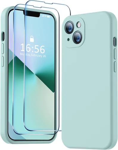 Vista 26 de BossKiss Funda compatible con iPhone 13 Pro, silicona de alta calidad mejorada [protección de cámara] [2 protectores de pantalla]