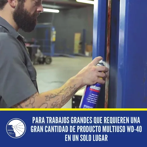 Vista 4 de WD-40 Producto multiuso, tamaño industrial, 16 OZ Lubrica y protege el metal del óxido y la corrosión, elimina la humedad y libera grasa y mugre