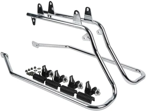 Vista 18 de TCT-MOTORPARTS Soporte de protección de alforja para Harley Electra Glide FLHT FLHTC FLHTCU 97-08 Cromado