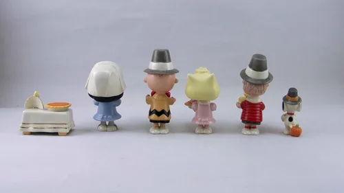 Vista 3 de Lenox 841131 Peanuts - Juego de 6 figuras de Acción de Gracias por Lenox