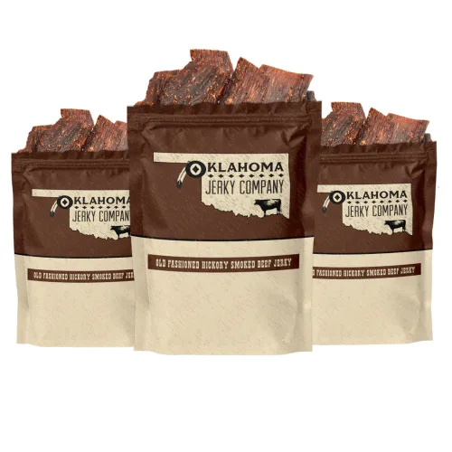 Vista 4 de Old Fashioned Style - Carne seca de res de ajo sin gluten, sin lujos, resistente y seca, totalmente natural, sin conservantes añadidos y sin MSG